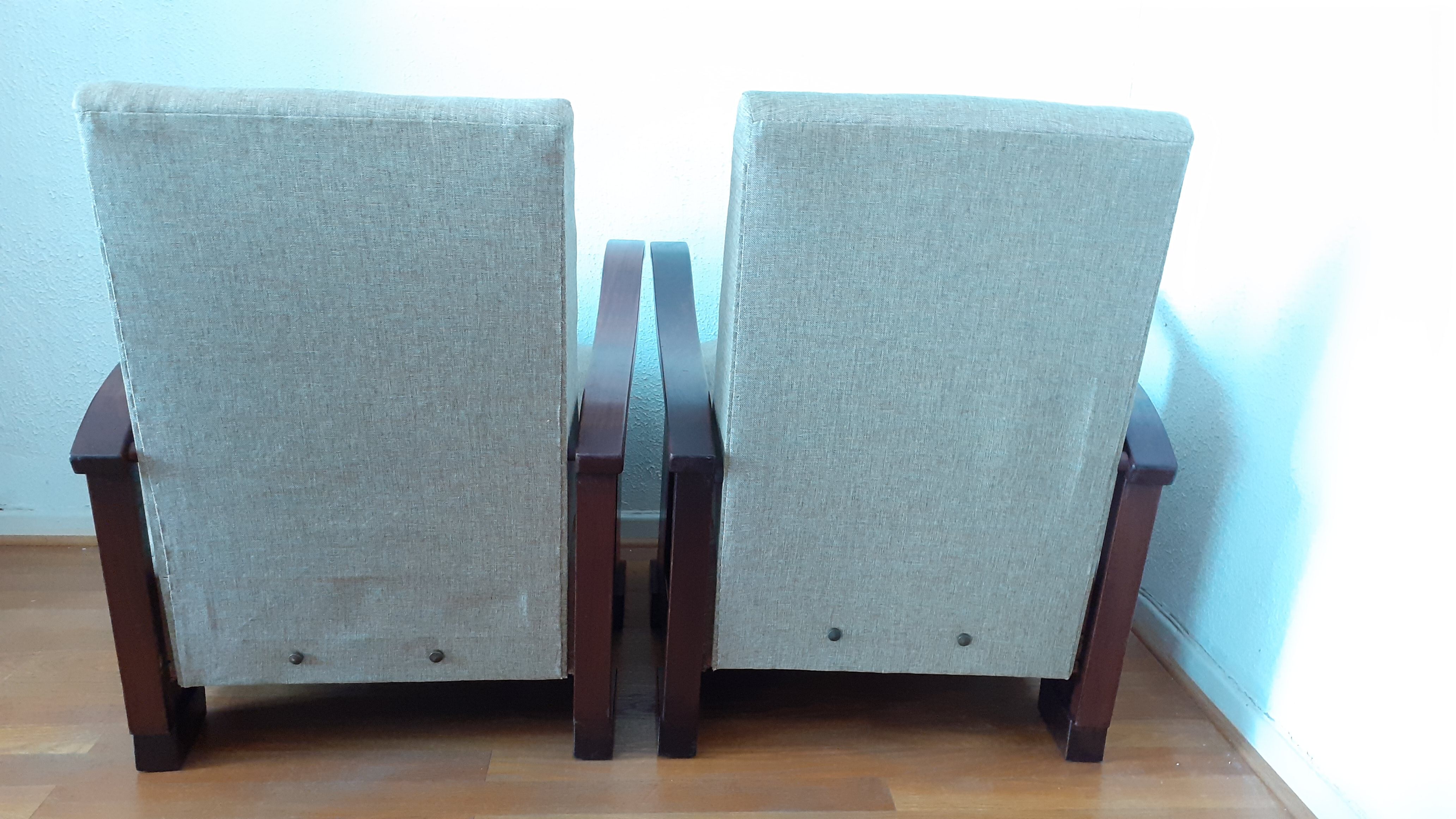 Pair of Art Deco armchairs, Morel Lab