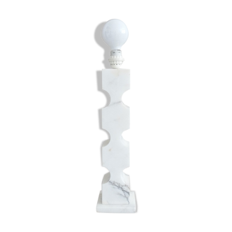 Lampe de table italienne en albâtre