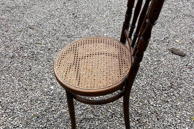 Lot de 6 chaises bistrot Josef Hofmann 1930