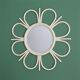 Plastic flower mirror