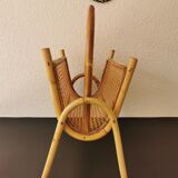 Door vintage bamboo magazines and rattan canning 70s
