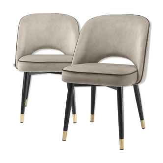 Pair of Armchairs Siena light grey