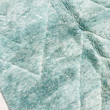 Tapis berbère marocain Beni Ouarain vert turquoise 3,05x2m