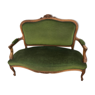 Walnut Louis XV style seat