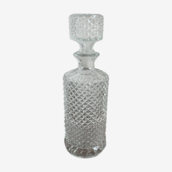 Vintage, carafe à Whisky en pointe de diamant, années 1960