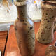 Lot de trois vases en grés pyrite