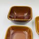 Lot 3 Square Plates Stoneware Deco Hälsingborg K.J. Svensson
