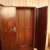 Asymmetrical art deco rosewood veneer cabinet
