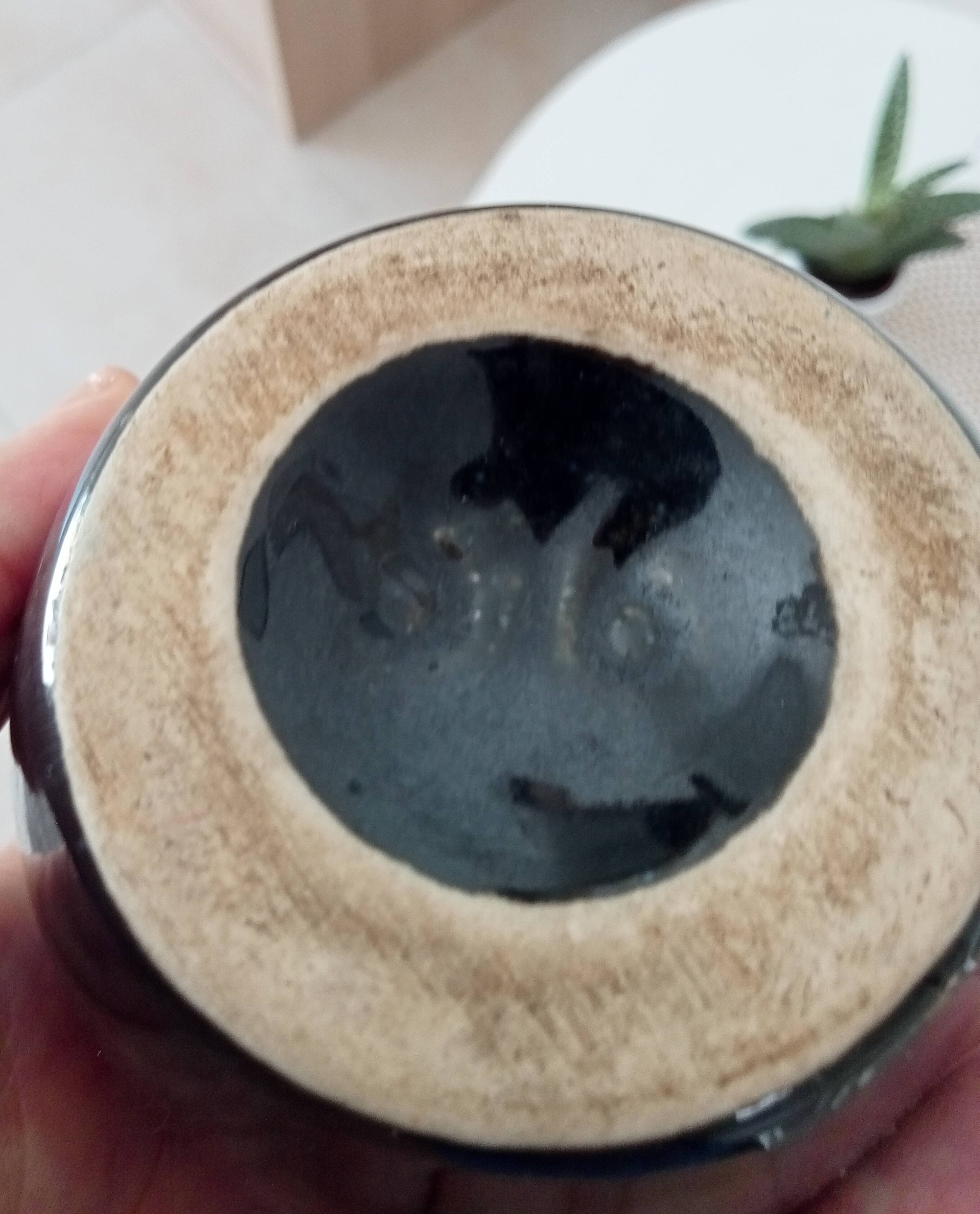 Vintage twist vase in Vallauris style