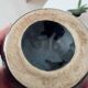 Vintage twist vase in Vallauris style
