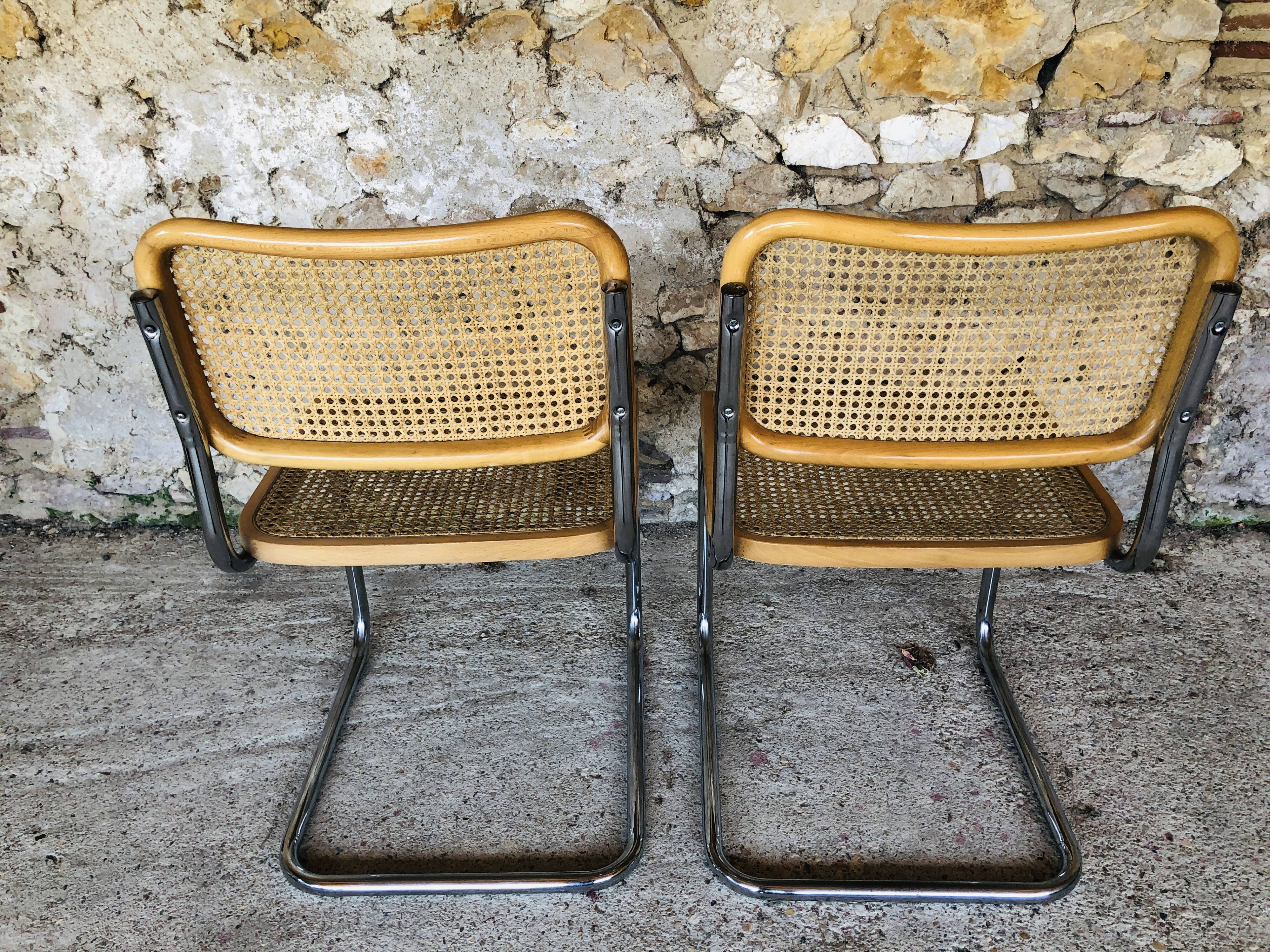 Paire de chaises B32, par Marcel Brauer années 70/80