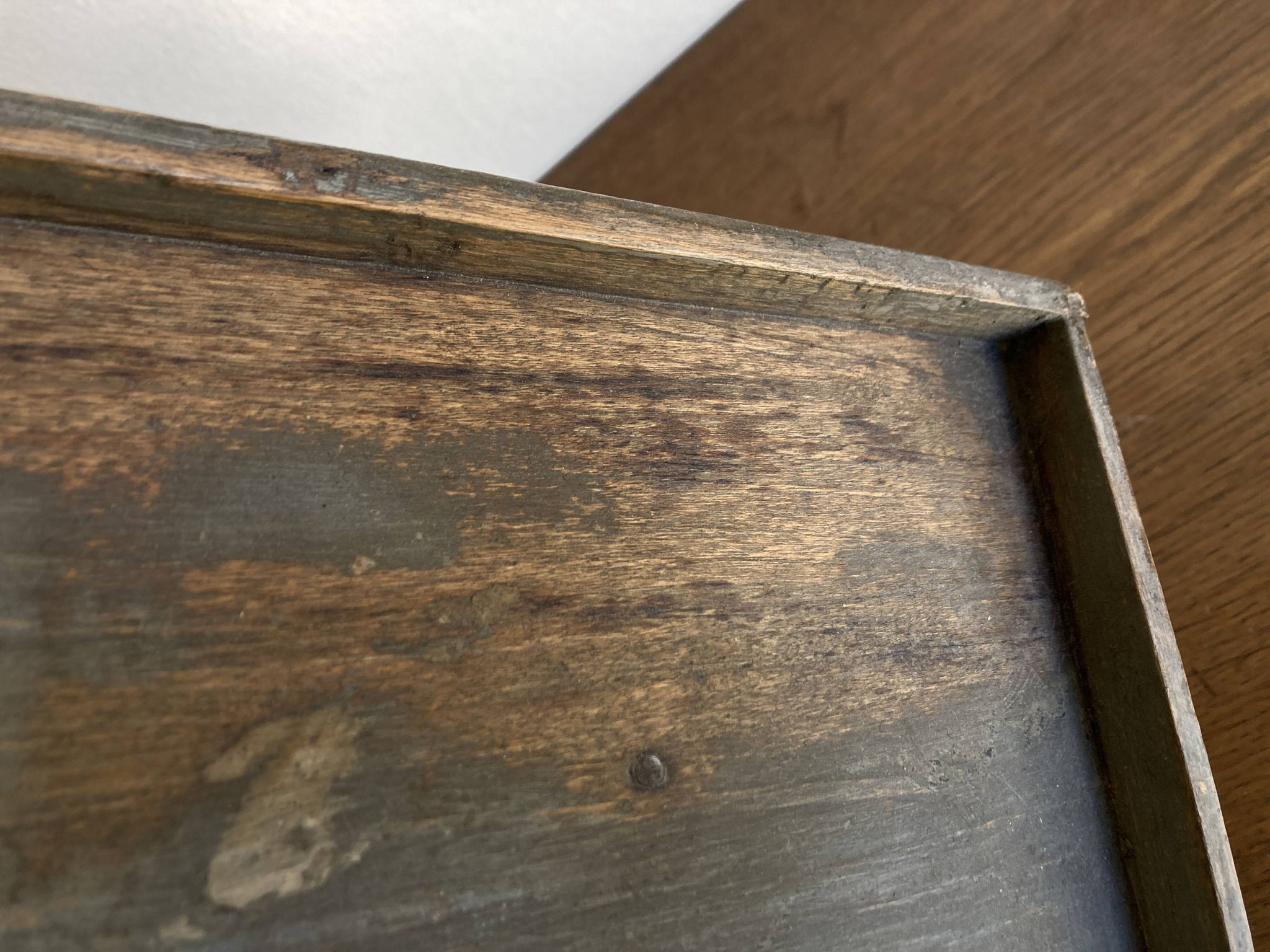 Hudson Farmhouse Folk Art Country Shelf Original Gray Patina