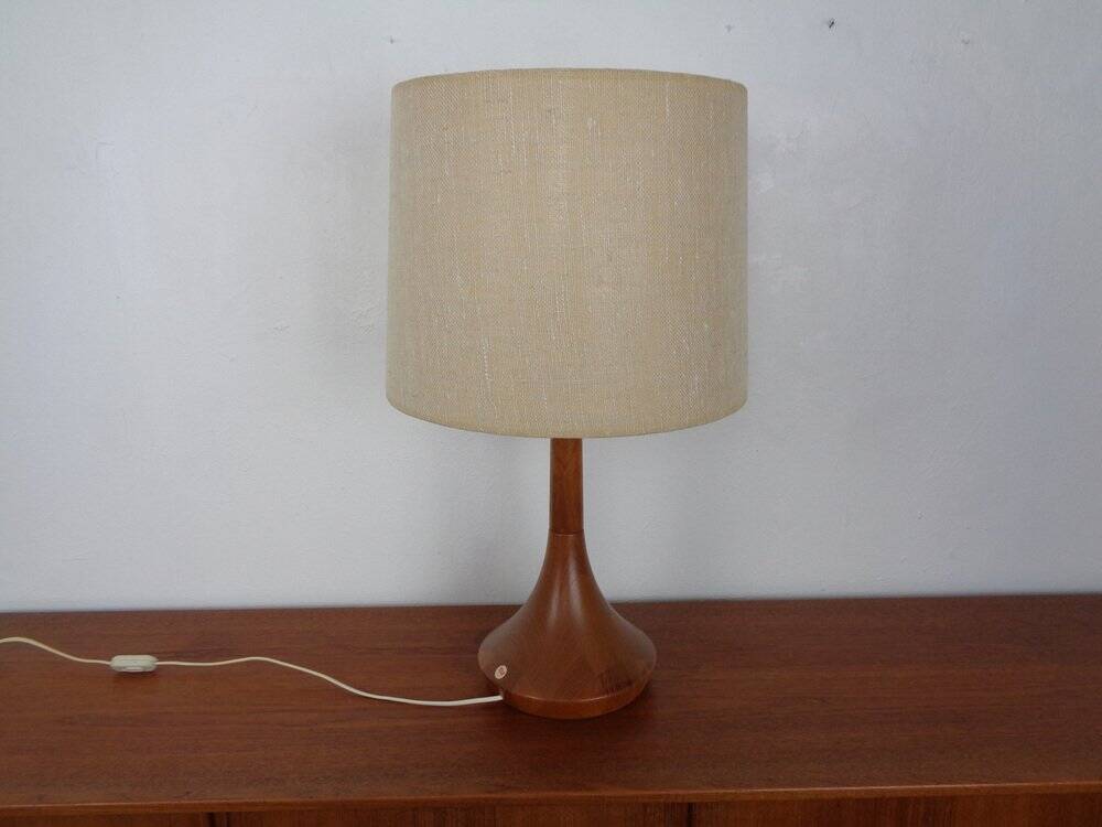 Danish Teak Table Lamp from Kirk, 1960s