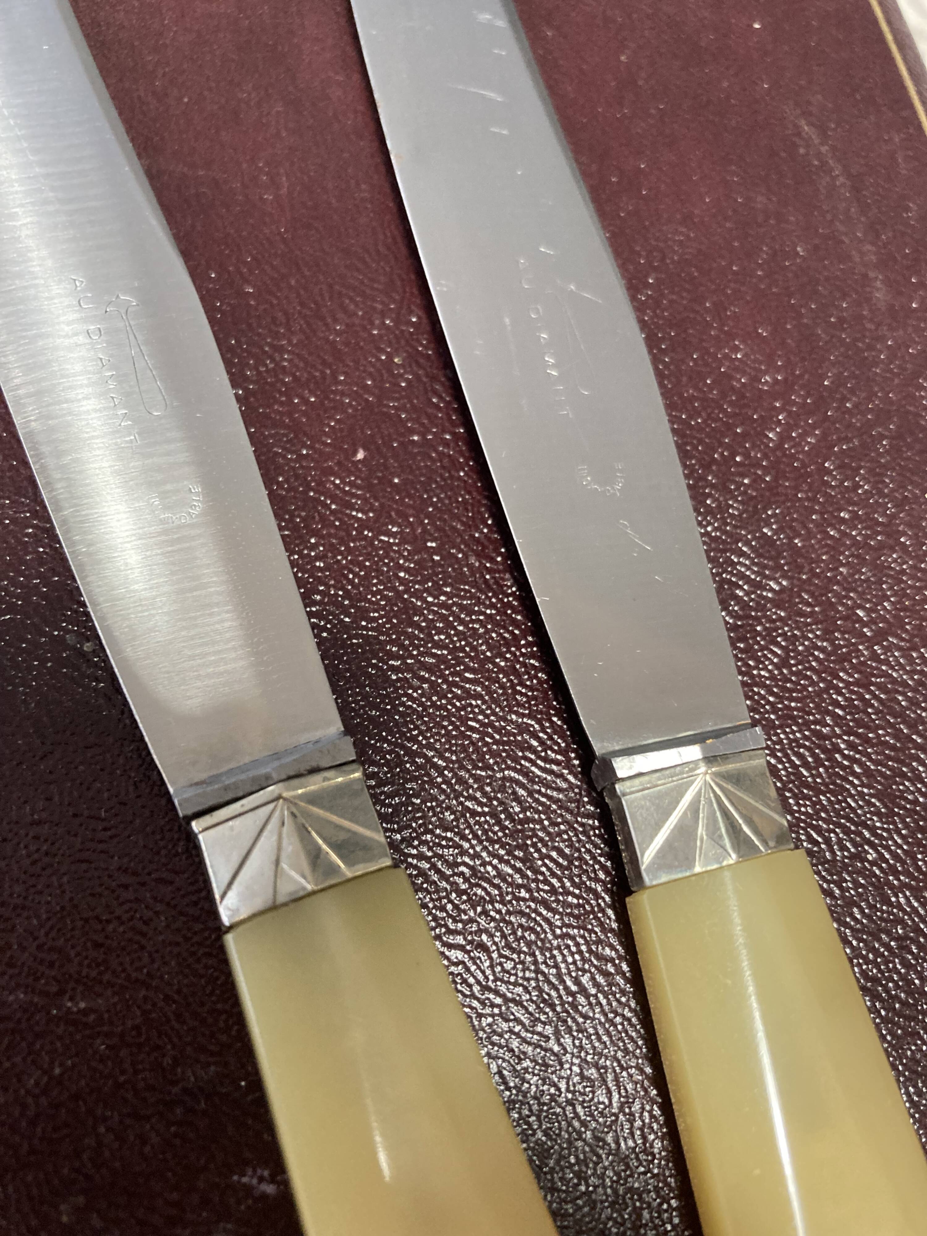 Box of 12 Art Deco knives
