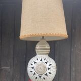 Pierre Pissareff, two-light lamp, signed, Dlg of Georges Pelletier