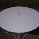 Folding iron garden table