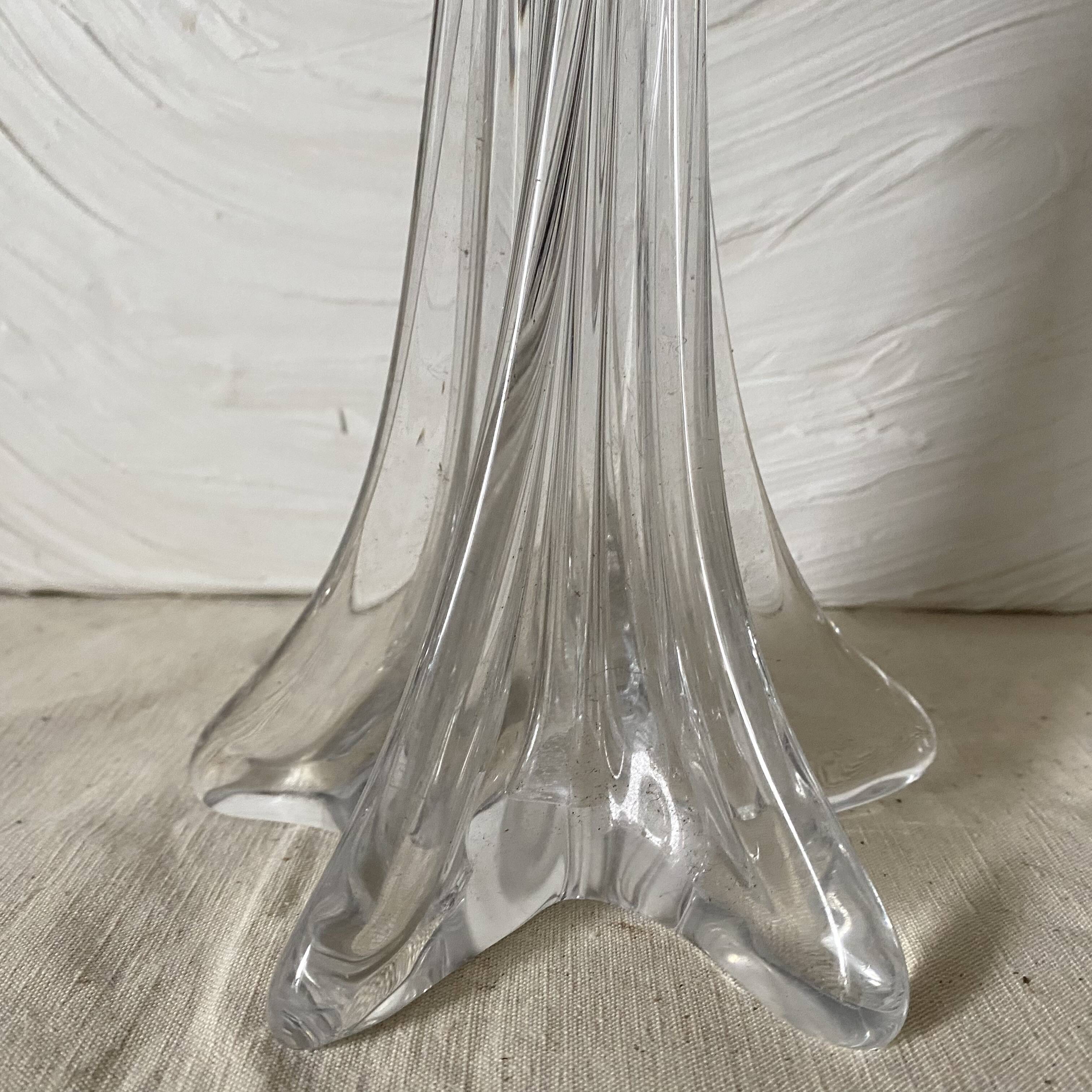 Crystal lamp in Daum style, 1960s.