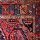 Handmade vintage Persian Hamadan rug 137cm x 194cm, 1960s