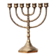 Menorah candle holder in brass or bronze, 60s