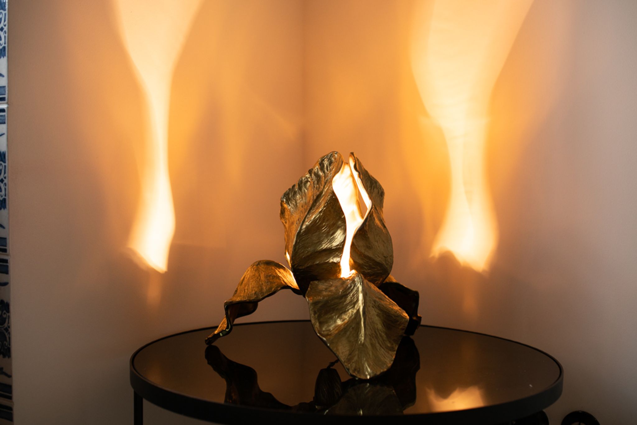 Iris table lamp by Christiane Charles for Maison Charles