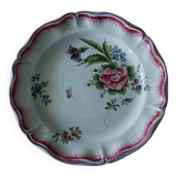 Hollow plate earthenware with eastern decor