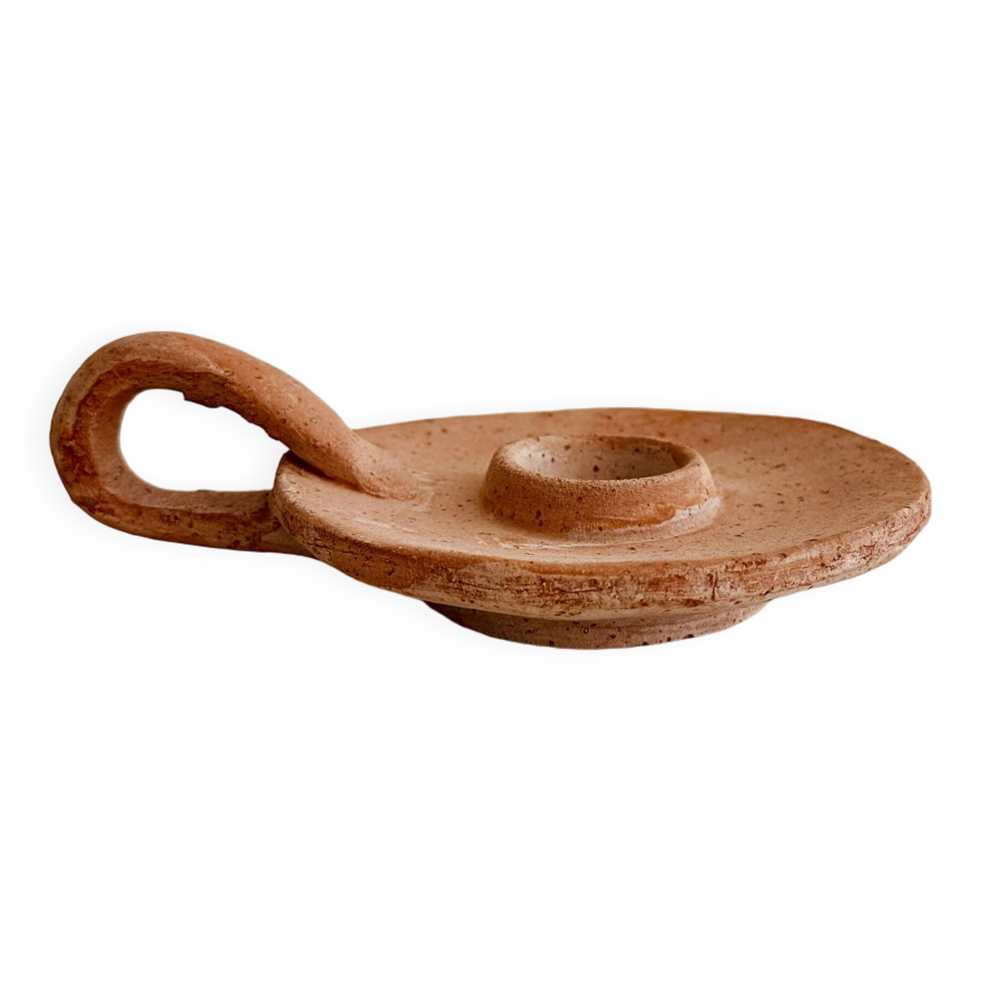 Terracotta candle holder