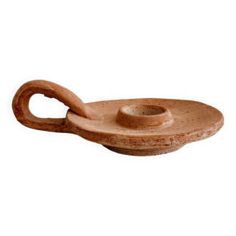 Terracotta candle holder