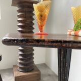 1900 lion paw pedestal table