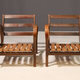 Pair of arm chairs by Karel Kozelka & Antonín Kropáček for Interier Praha,