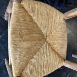 Lot of 6 straw chairs from the end of the 19th century