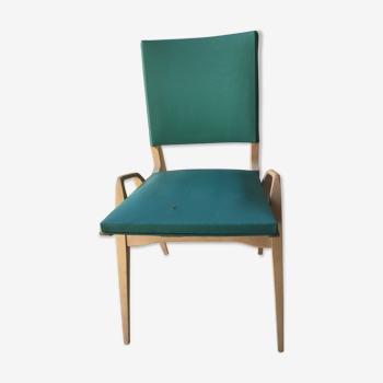Chaise originale de Maurice Pré  années 60 verte