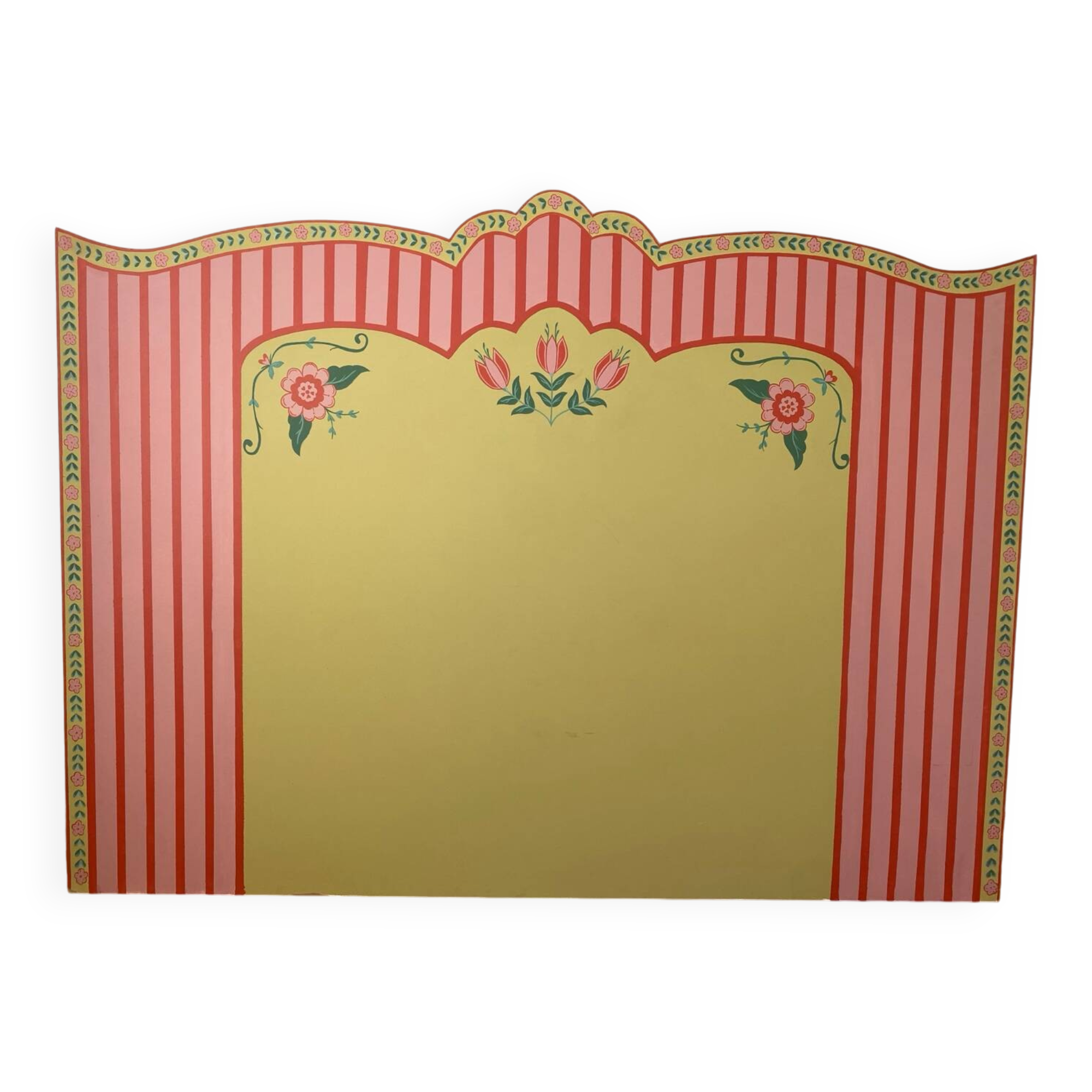 Hand-painted headboard