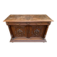 Henri II sideboard in carved wood, 1930.
