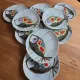 Assiettes plates Mid Century