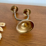 Double brass candlestick