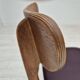 1960s, set of 6 Danish dinning chairs, solid oak wood, reupholstered.