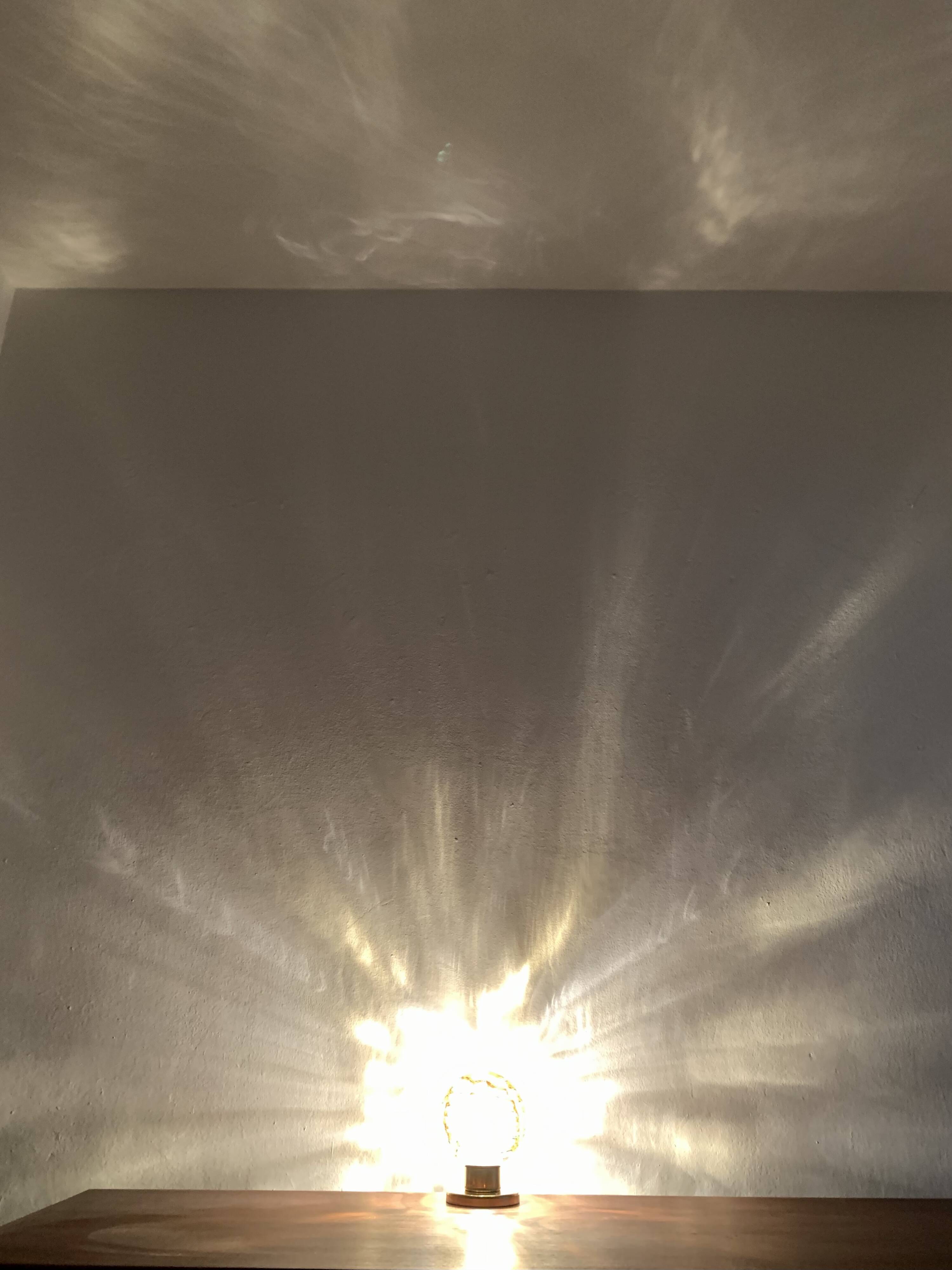 Set of 2 Glass Table Lamps from Doria