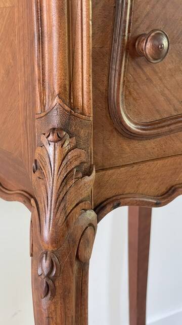TABLE de Chevet Style Louis XV MARBRE