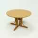 Architectural Bentwood Round Dining Table 1980s
