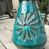 Blue ceramic vase