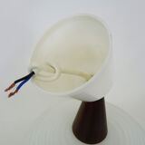 Scandinavian suspension teak and opaline, 1960 Denmark