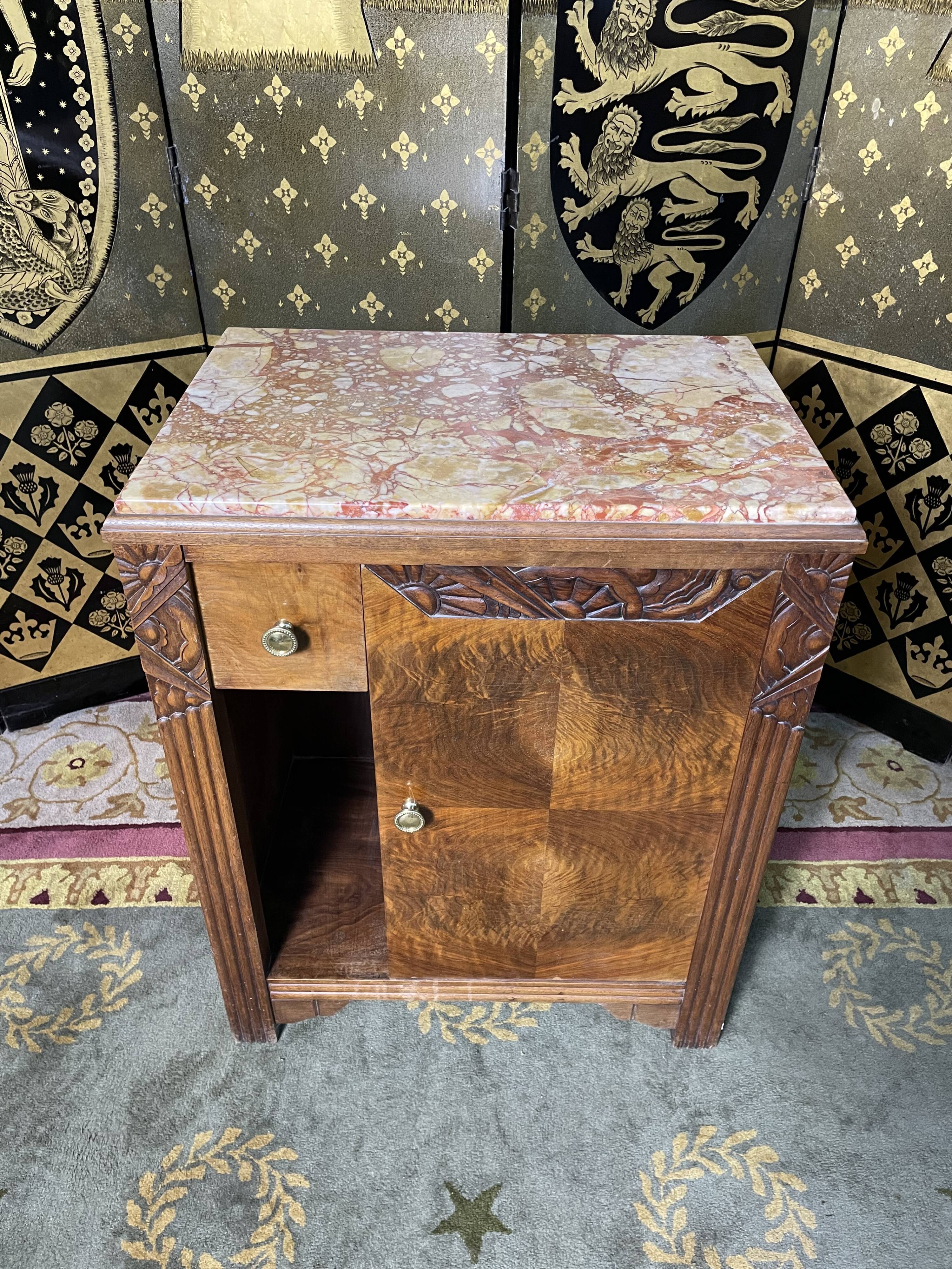 Art Deco period bedside table