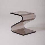 Tabouret en plexiglas françois arnal, 1970s