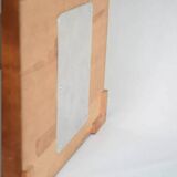 Lampe de table avec incrustations et abat-jour en soie