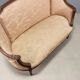 Antique neoclassical canapé in carved walnut from the 19th century.
