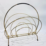 Vintage gilded metal magazine holder