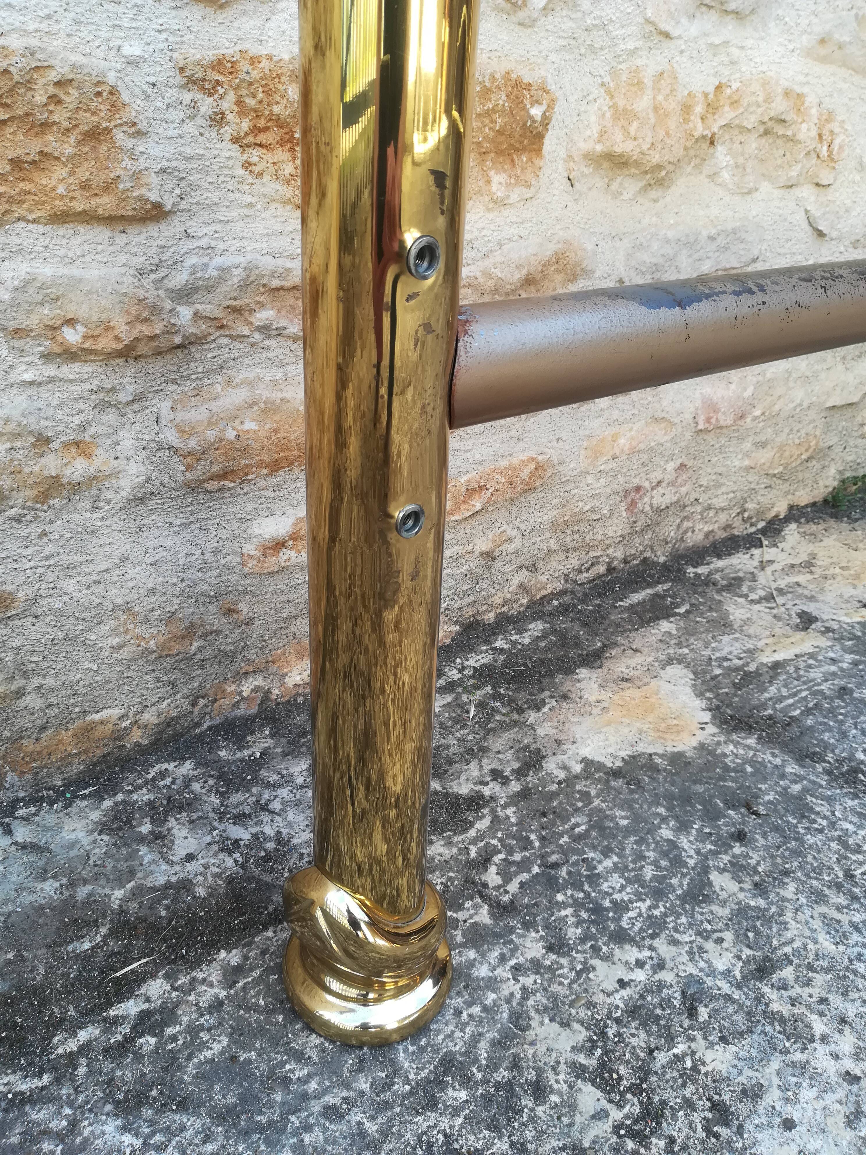 brass bed
