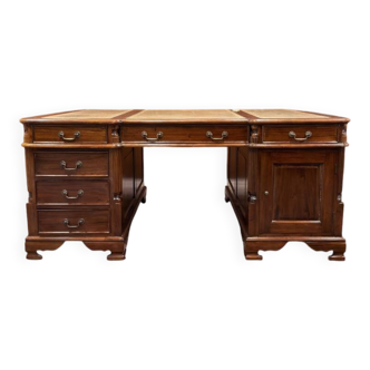 English Antique Chesterfield Desk Partnerdesk