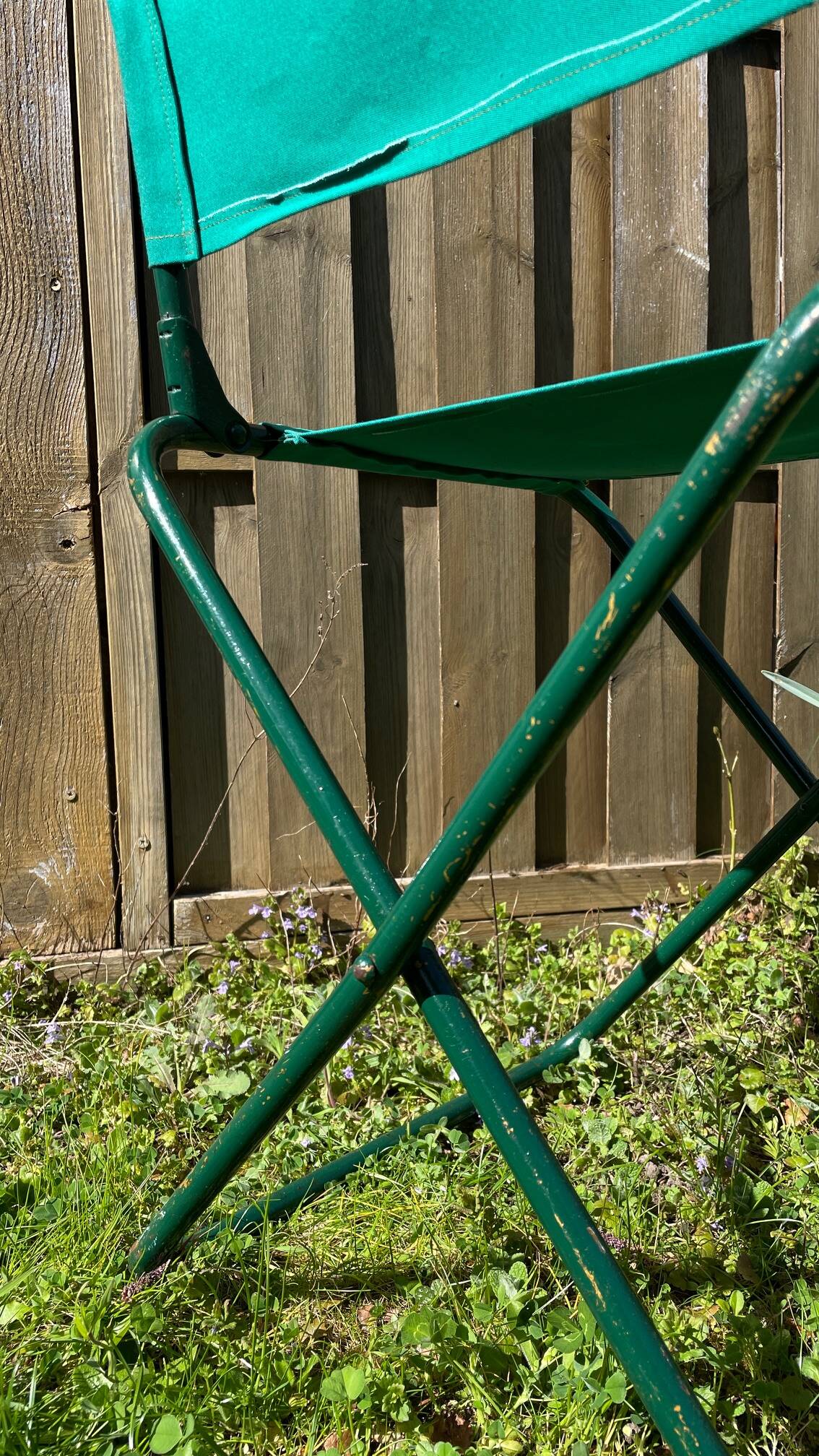 Vintage camping folding chair