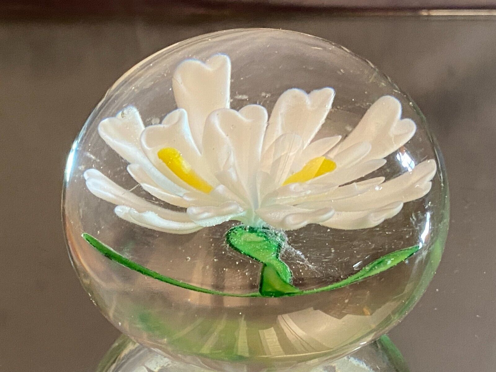 Sulfide ball paperweight